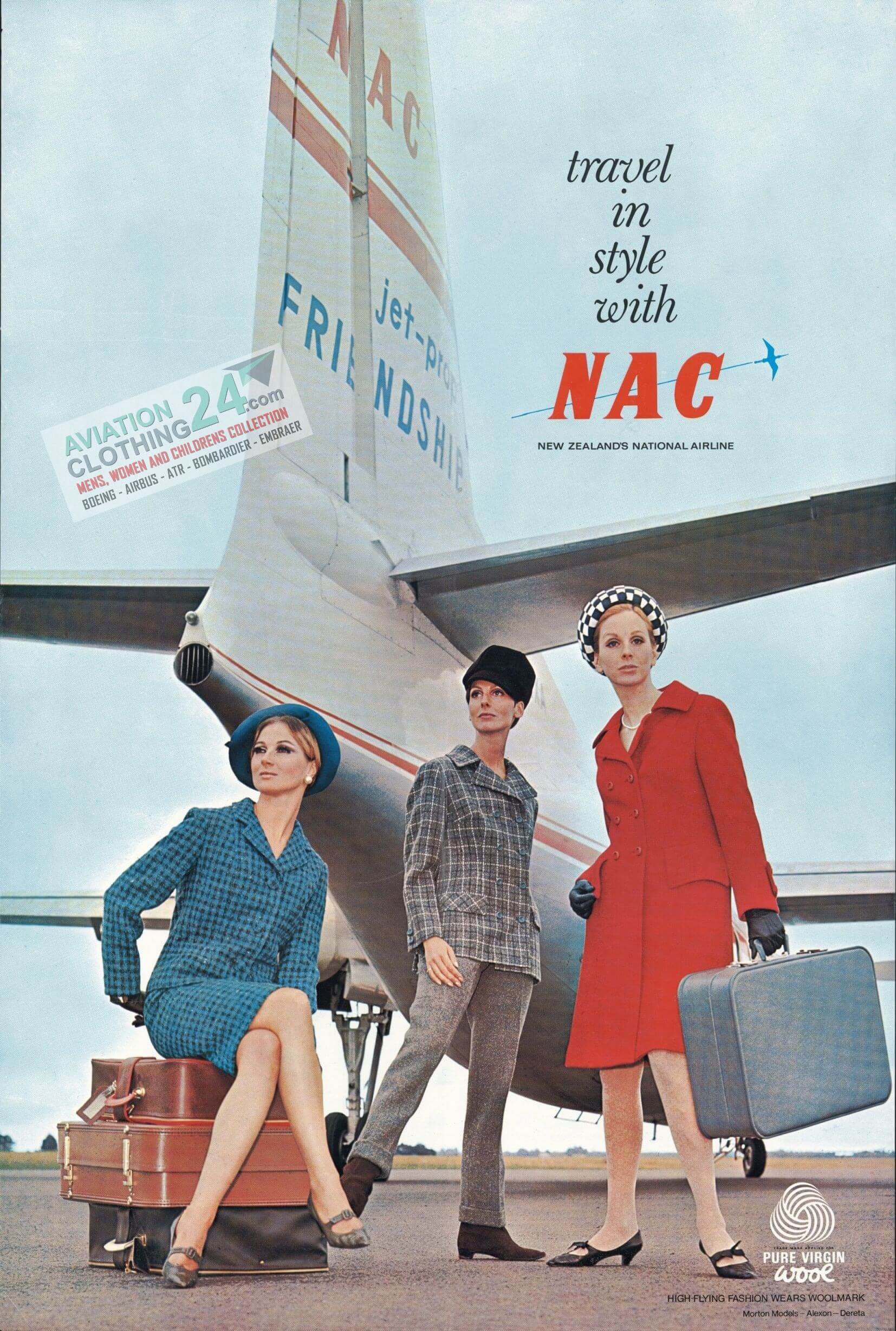 PostersAndCo ™ Aviation AéROPOSTALE CôTE Basque - Poster/Reproduction HQ 45x60cm d'une Affiche Vintage/Ancienne